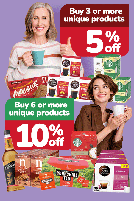 Promotion buy 3 unique get 5% off