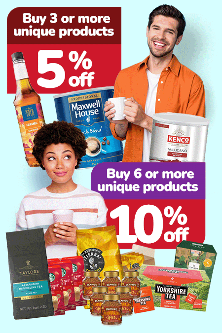 Promotion buy 3 unique get 5% off