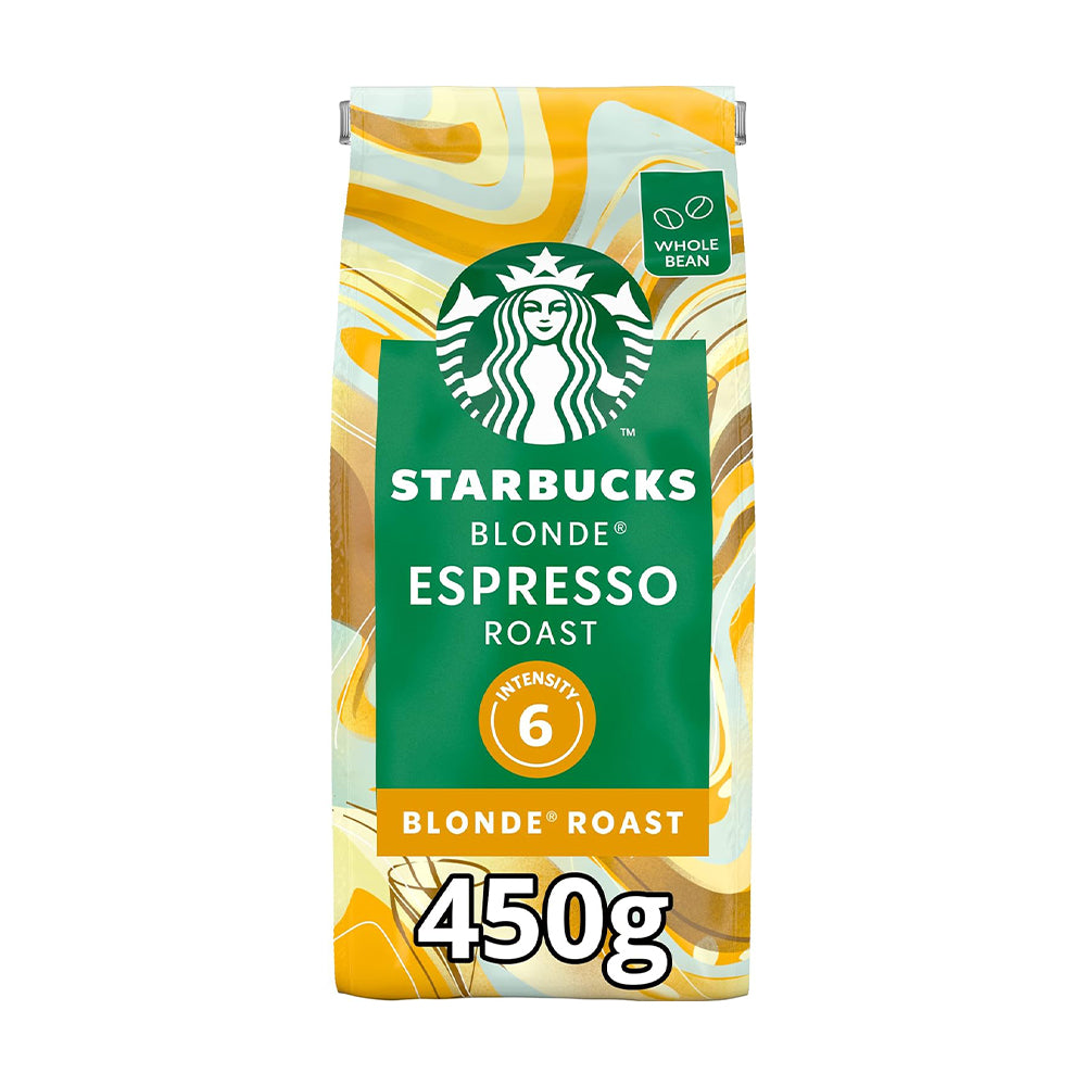 Starbucks Blonde Espresso Roast Coffee Beans Case 4x450g