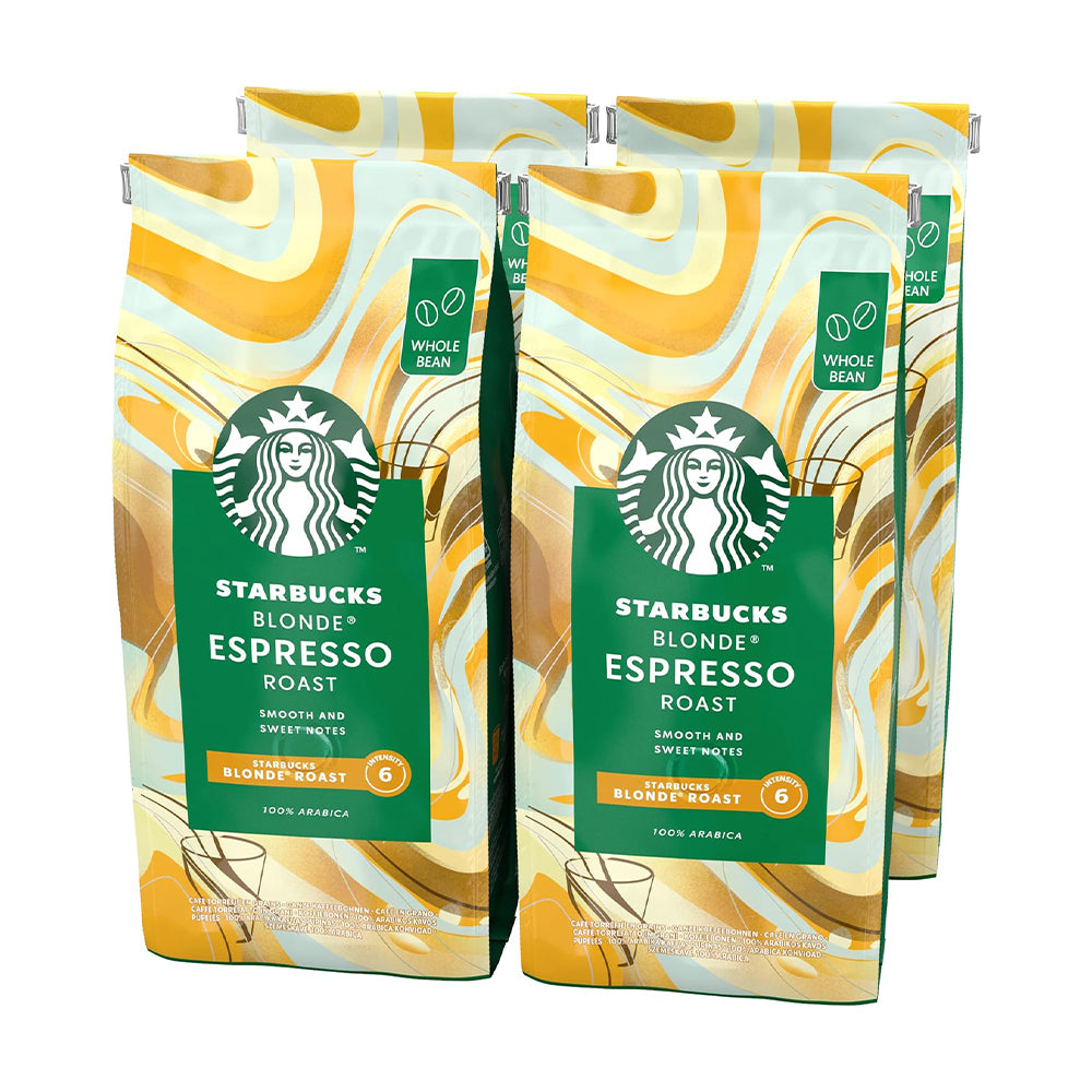 Starbucks Blonde Espresso Roast Coffee Beans Case 4x450g
