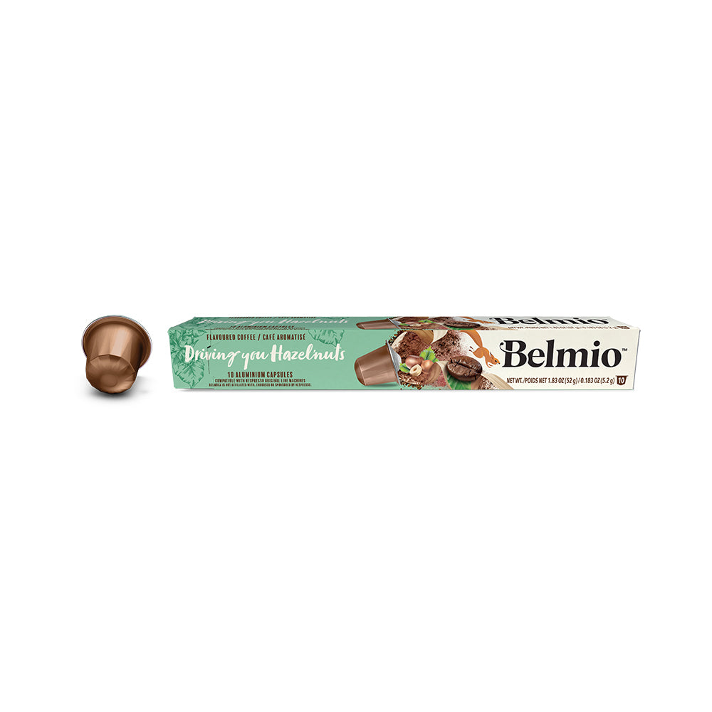 Belmio Driving you Hazelnuts Coffee Capsules 1 x 10 Nespresso Compatible