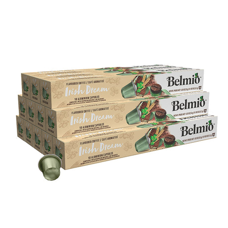 Belmio Irish Dream Coffee Capsules 12 x 10 Nespresso Compatible Case