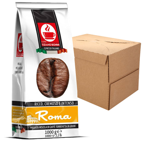 Tiziano Bonini Roma Coffee Beans Case 6 x 1Kg