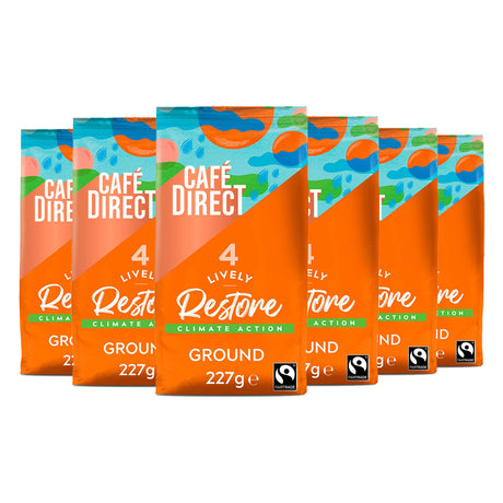 Café Direct Lively Restore Ground Coffee 6 x 227g