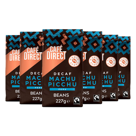 Café Direct Decaf Machu Picchu Coffee Beans 6 x 227g