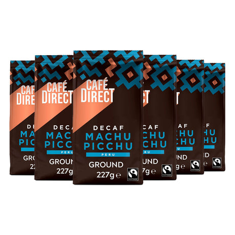 Café Direct Decaf Machu Picchu Ground Coffee 6 x 227g