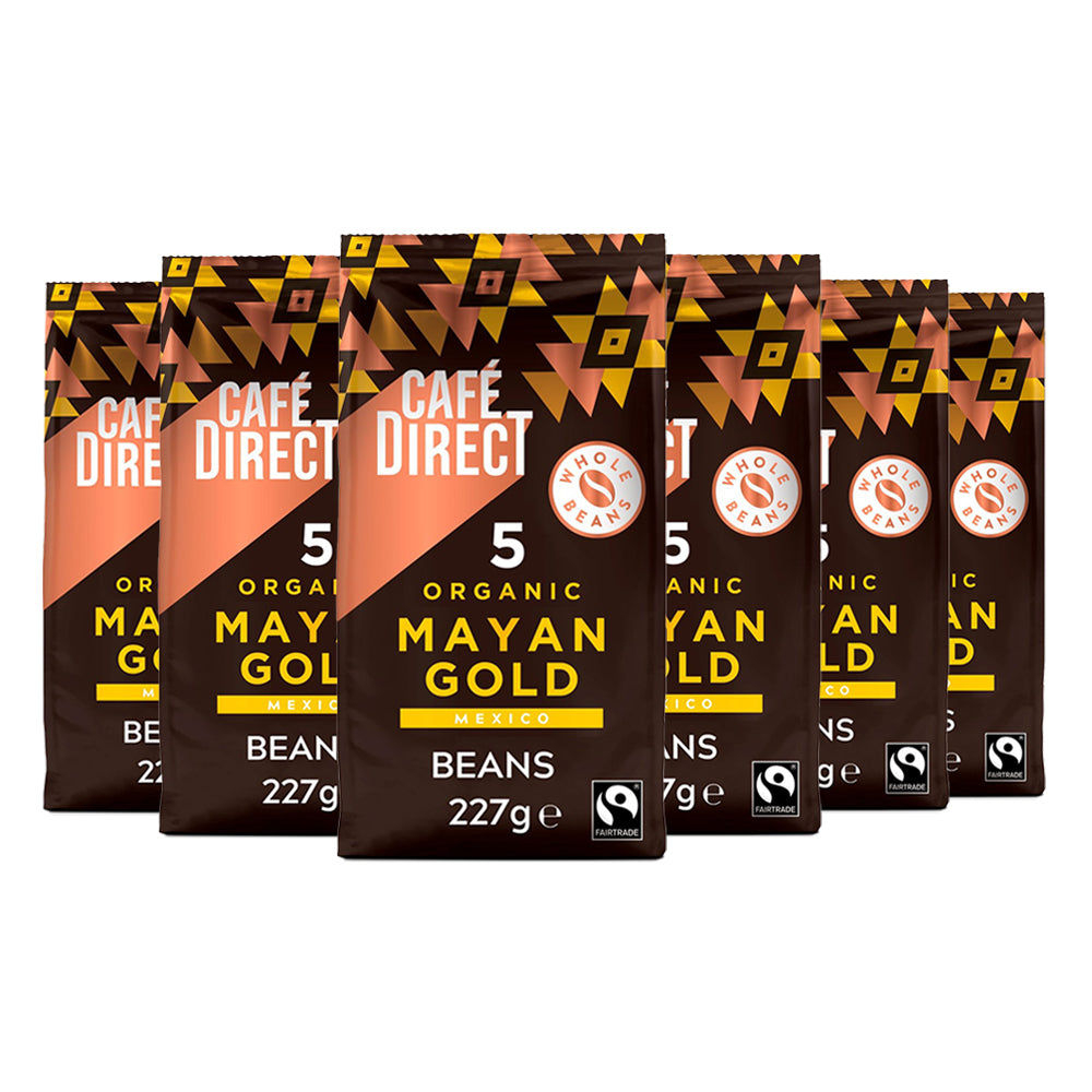 Café Direct Mayan Gold Coffee Beans 6 x 227g