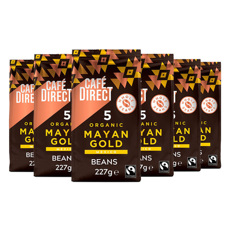 Café Direct Mayan Gold Coffee Beans 6 x 227g