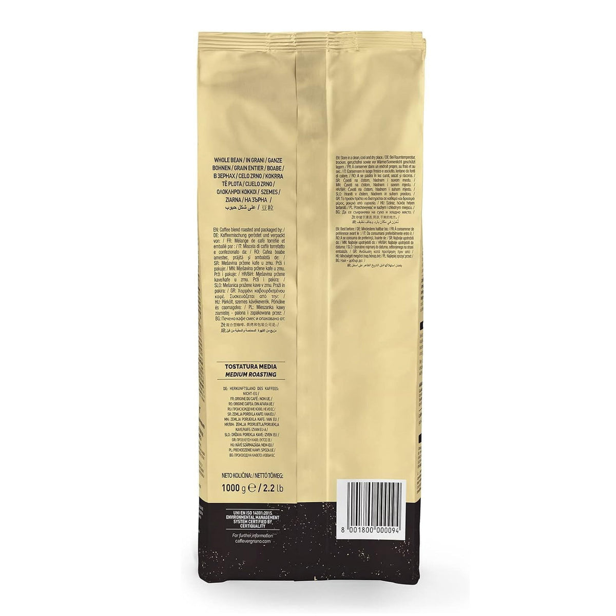 Caffè Vergnano Gran Aroma Coffee Beans 1kg