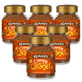 Beanies Creamy Caramel Instant Coffee Jars 6 x 50g