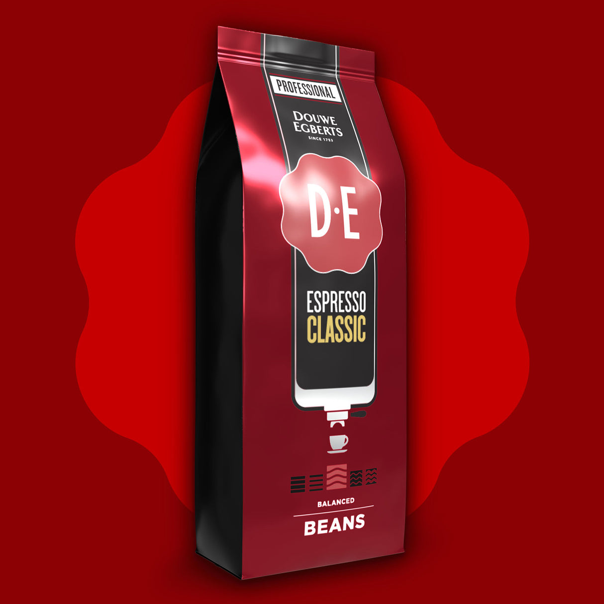 Douwe Egberts Espresso Classic Coffee Beans 4x1kg