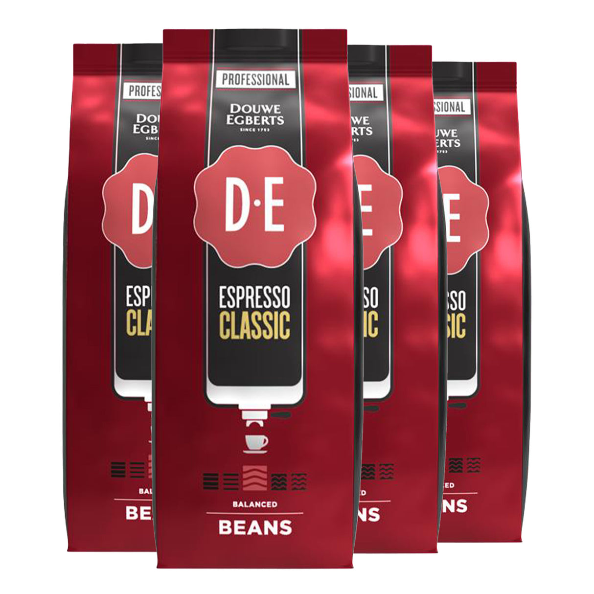 Douwe Egberts Espresso Classic Coffee Beans 4x1kg