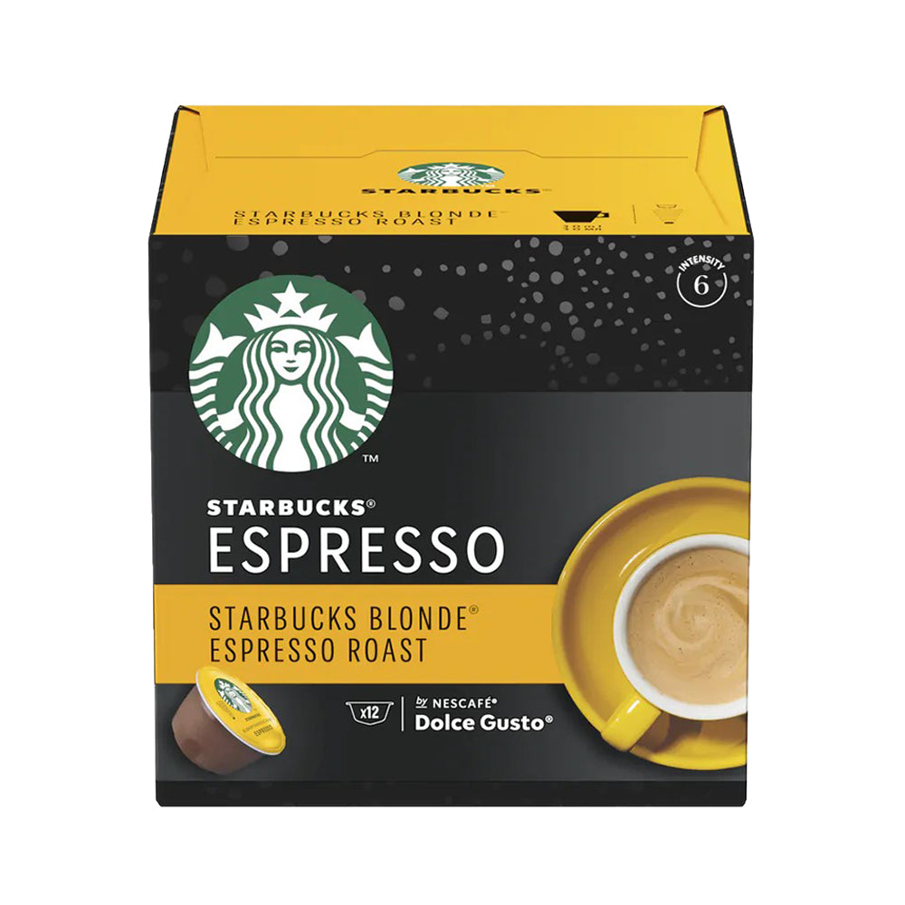 Nescafé Dolce Gusto Starbucks Blonde Espresso Roast Coffee Pods - Case BBE: 31/08/23
