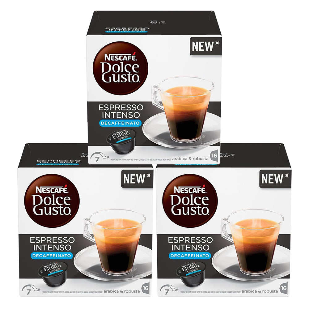 Nescafé Dolce Gusto Espresso Intenso Decaf Coffee Pods - Case