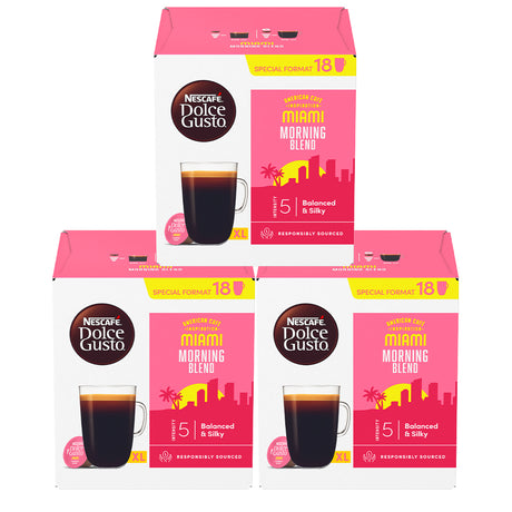 Nescafé Dolce Gusto Miami Morning Blend XL Coffee Pods - Case
