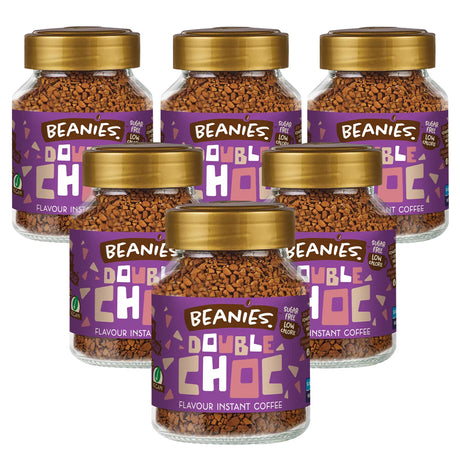 Beanies Double Chocolate Instant Coffee Jars 6 x 50g