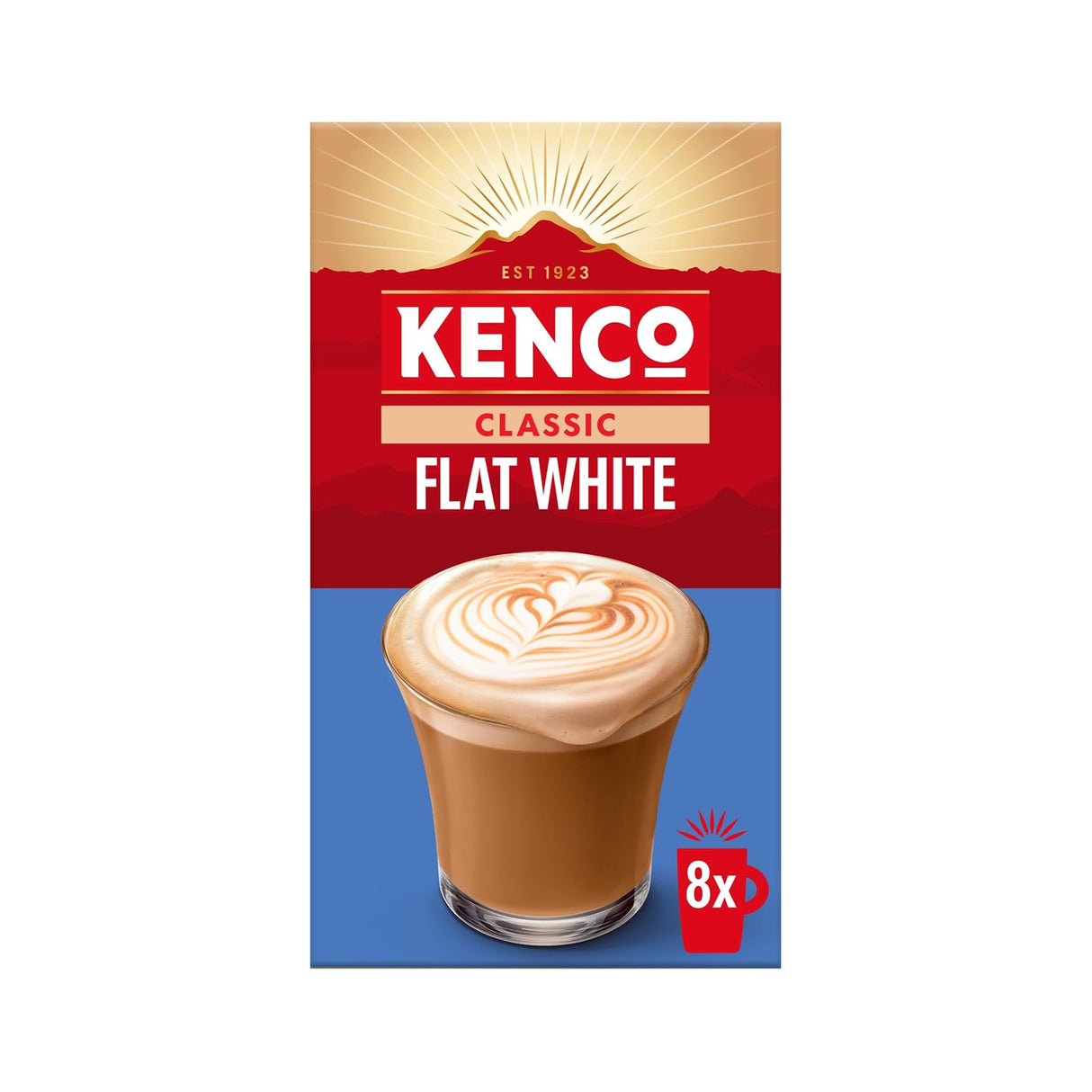 Kenco Flat White Instant Coffee Sachets 5x8