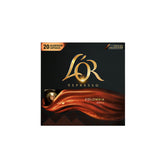 L'OR Colombia Espresso Coffee Capsules 1x20 Nespresso Compatible