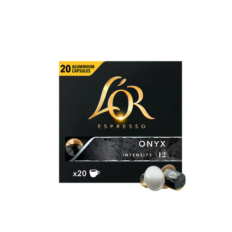 L'OR Onyx Espresso Coffee Capsules 1x20 Nespresso Compatible