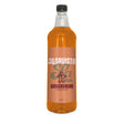 A 1L bottle of Savista Gingerbread flavour syrup, filled with orange liquid and featuring a peach-colored label with white and dark red text, set against a plain white background.