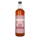 A 1L bottle of Savista Roasted Hazelnut flavour syrup, filled with a golden-brown liquid and featuring a dusty pink label with white and dark pink branding, set against a plain white background.