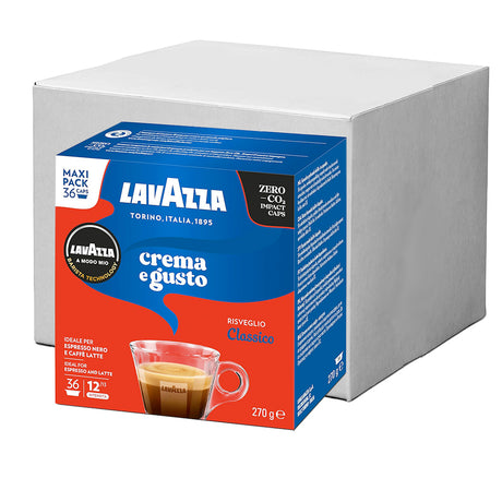 Lavazza A Modo Mio Crema E Gusto Maxi Pack Coffee Pods 10 x 36