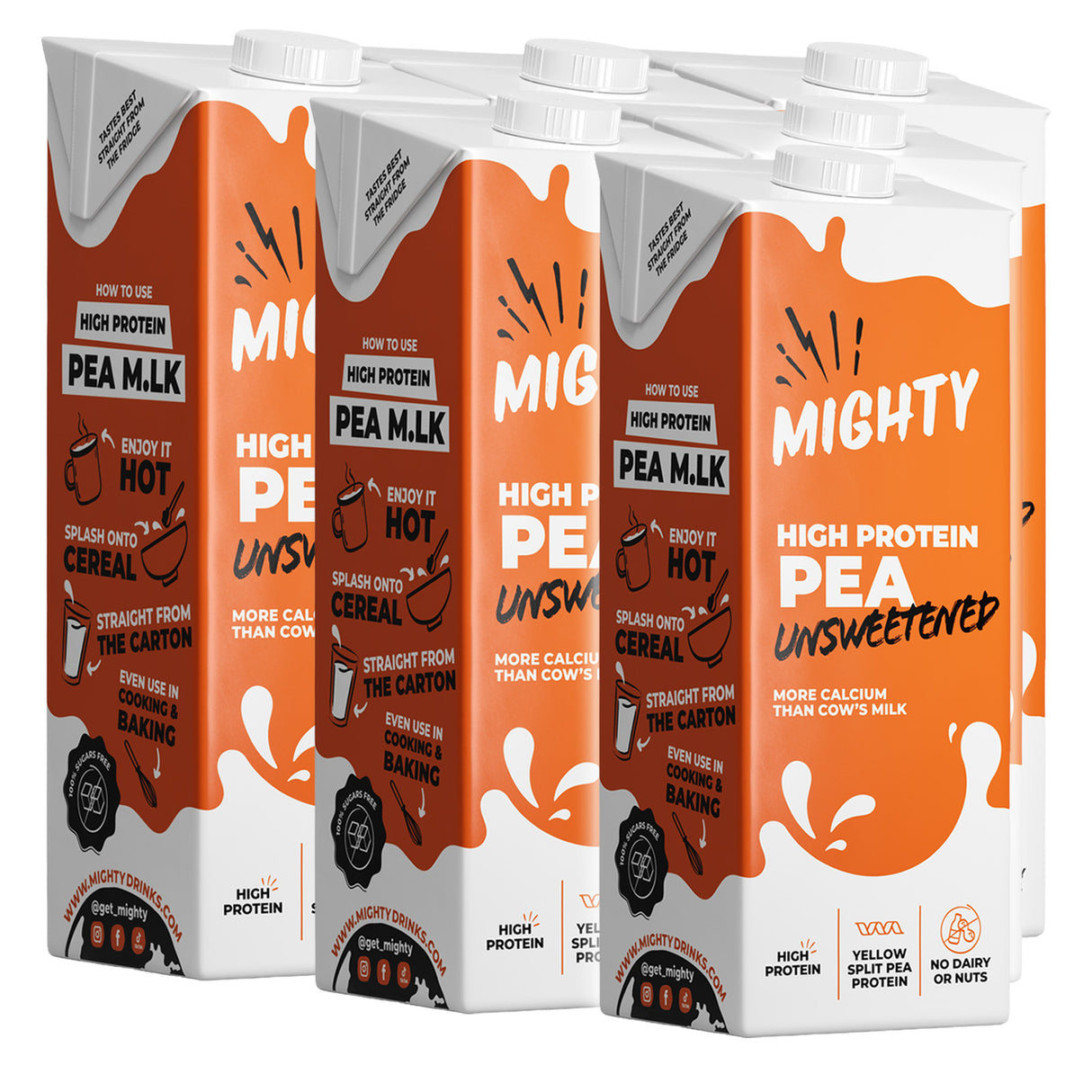 Mighty Unsweetened Pea 6x1Ltr Case