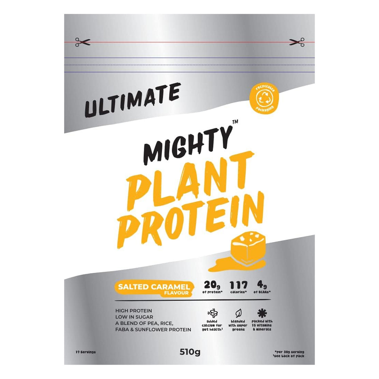 Mighty Plant Protein Powder Salted Caramel 1x510g