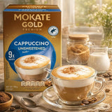 Mokate Gold Premium Cappuccino Unsweetened 10x9 Sachets