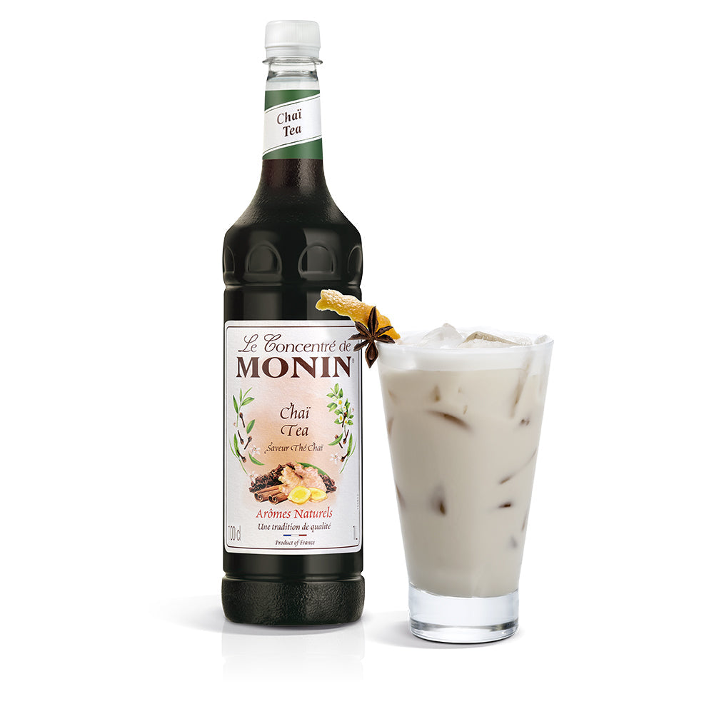 Monin Chai Tea Concentrate 1L With Drink