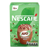 Nescafe Aeroccino Peppermint Mocha packaging on a white background