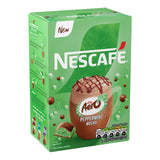Green Nescafe Aero Peppermint Mocha packaging on a white background