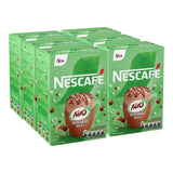 Multiple boxes of Nescafe Aero Peppermint Mocha on a white background