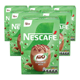 Multiple boxes of Nescafe Aero Peppermint Mocha on a white background