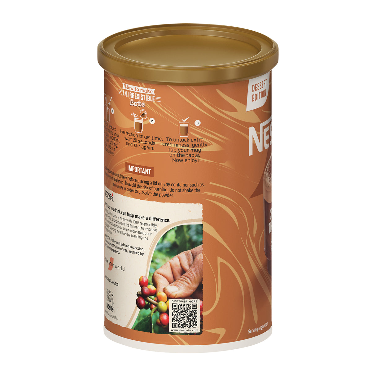 Nescafe Tiramisu Latte Coffee 5x260g Tubs