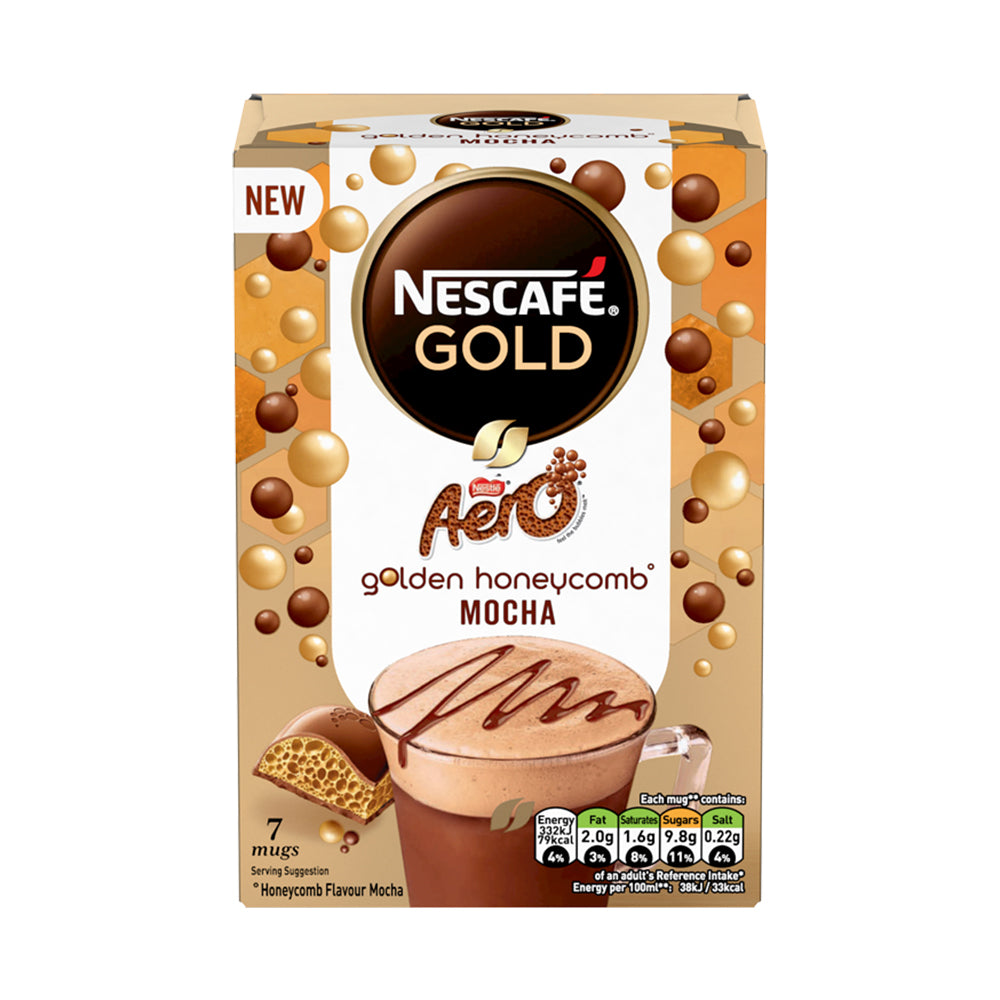 Nescafe Gold Golden Honeycomb Aero Mocha Instant Coffee Sachets 6 x 7