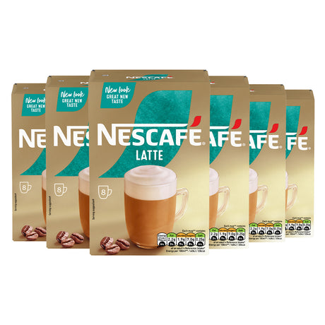 Nescafe Latte Instant Coffee Sachets 6x8