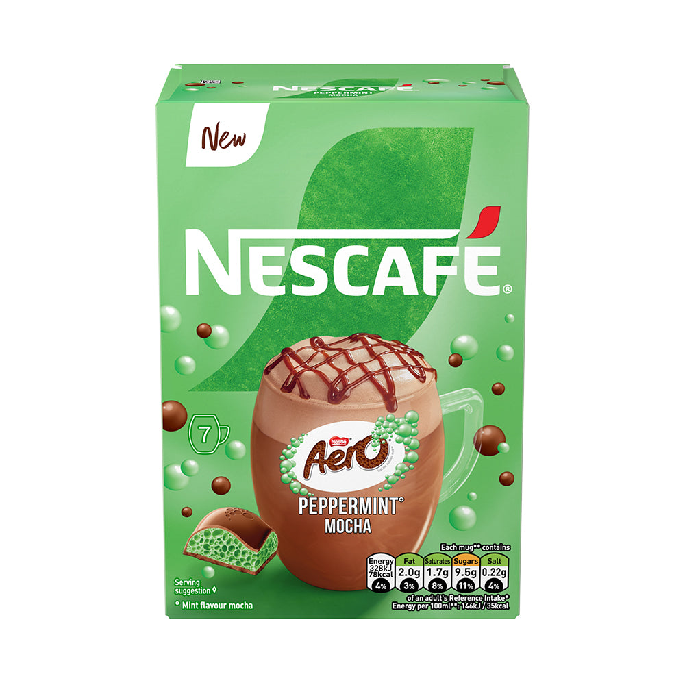 Nescafe Peppermint Aero Mocha Instant Coffee Sachets 6x7