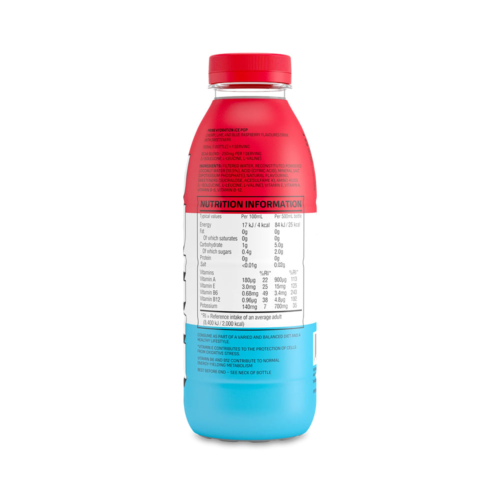 PRIME Hydration Ice Pop 12 x 500ml Bottles