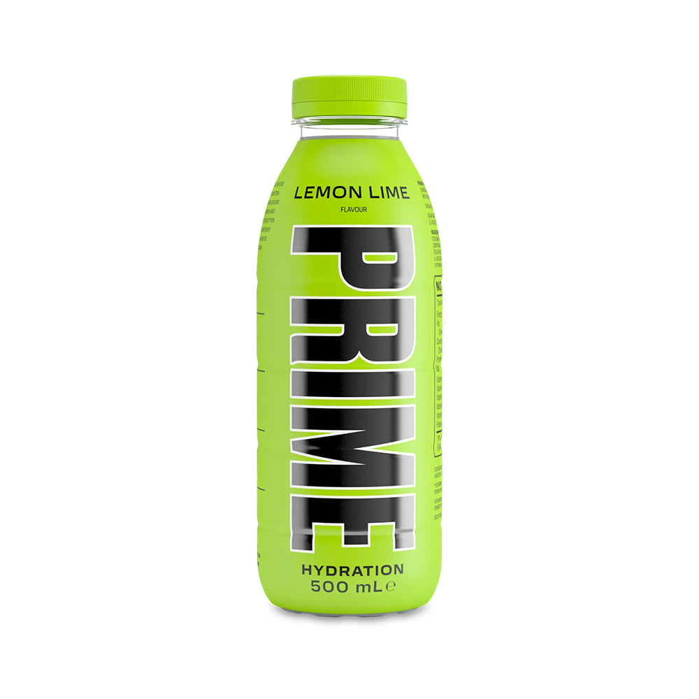 PRIME Hydration Lemon Lime 12 x 500ml Bottles