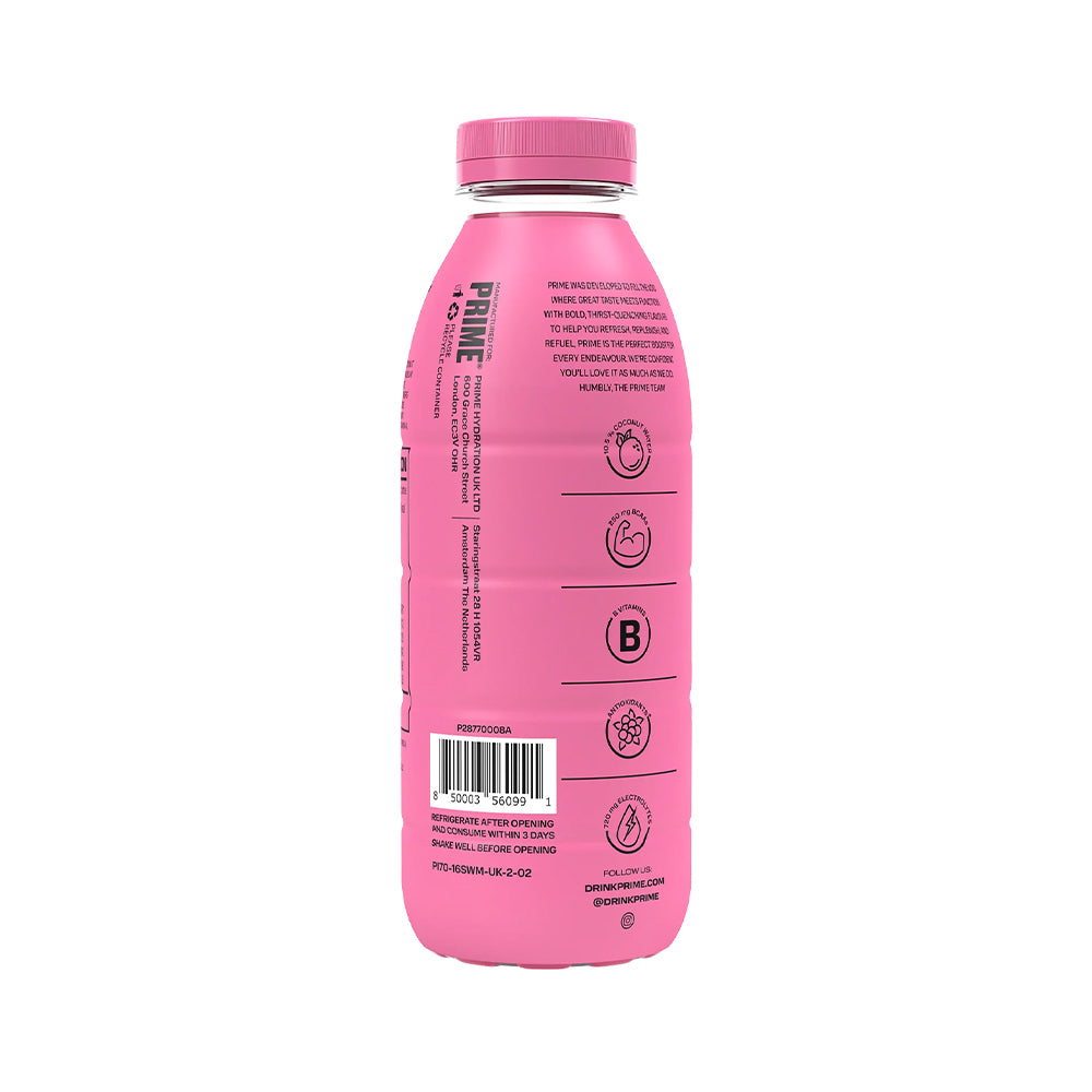 PRIME Hydration Strawberry Watermelon 12 x 500ml Bottles