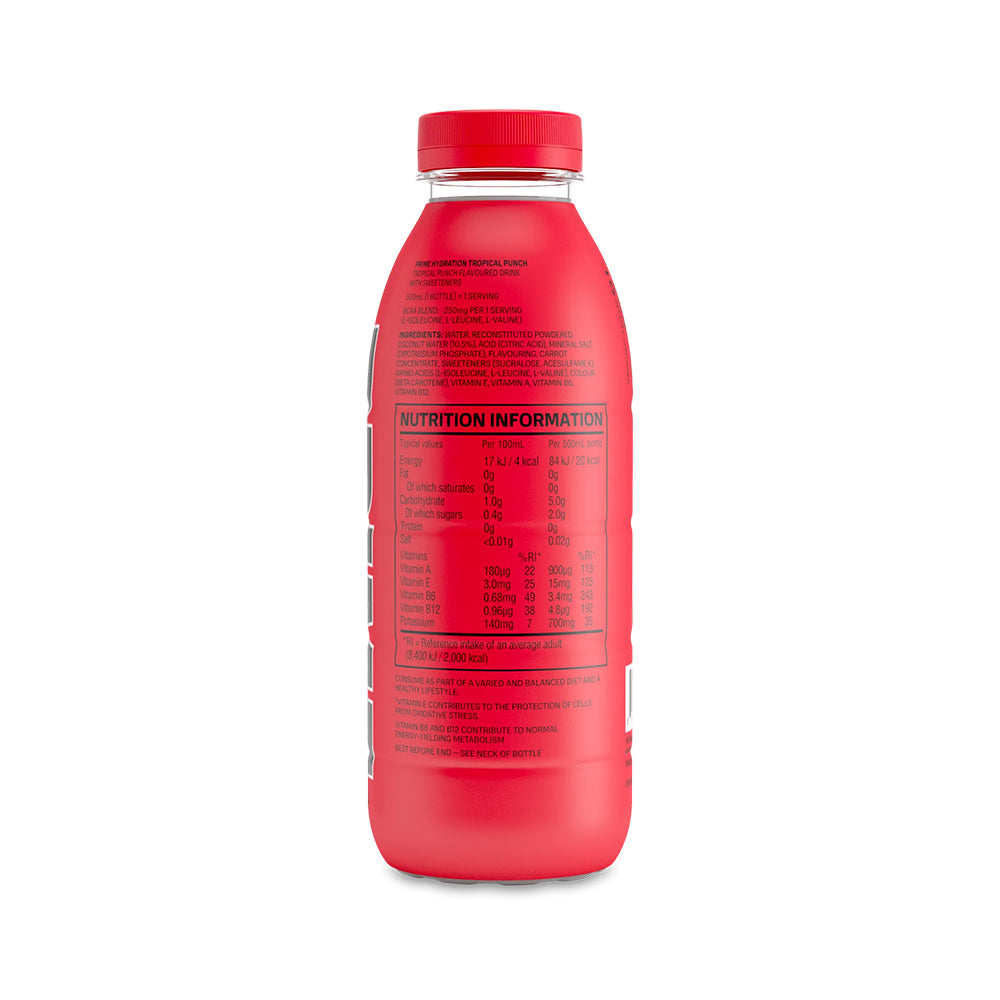 PRIME Hydration Tropical Punch 12 x 500ml Bottles