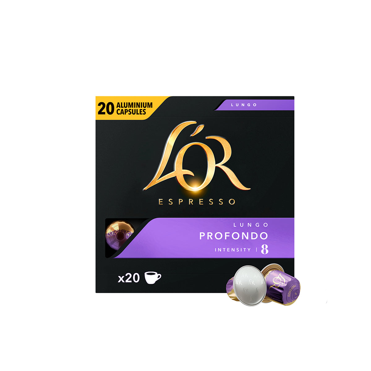 L'OR Espresso Profondo Coffee Capsules 1x20 Nespresso Compatible