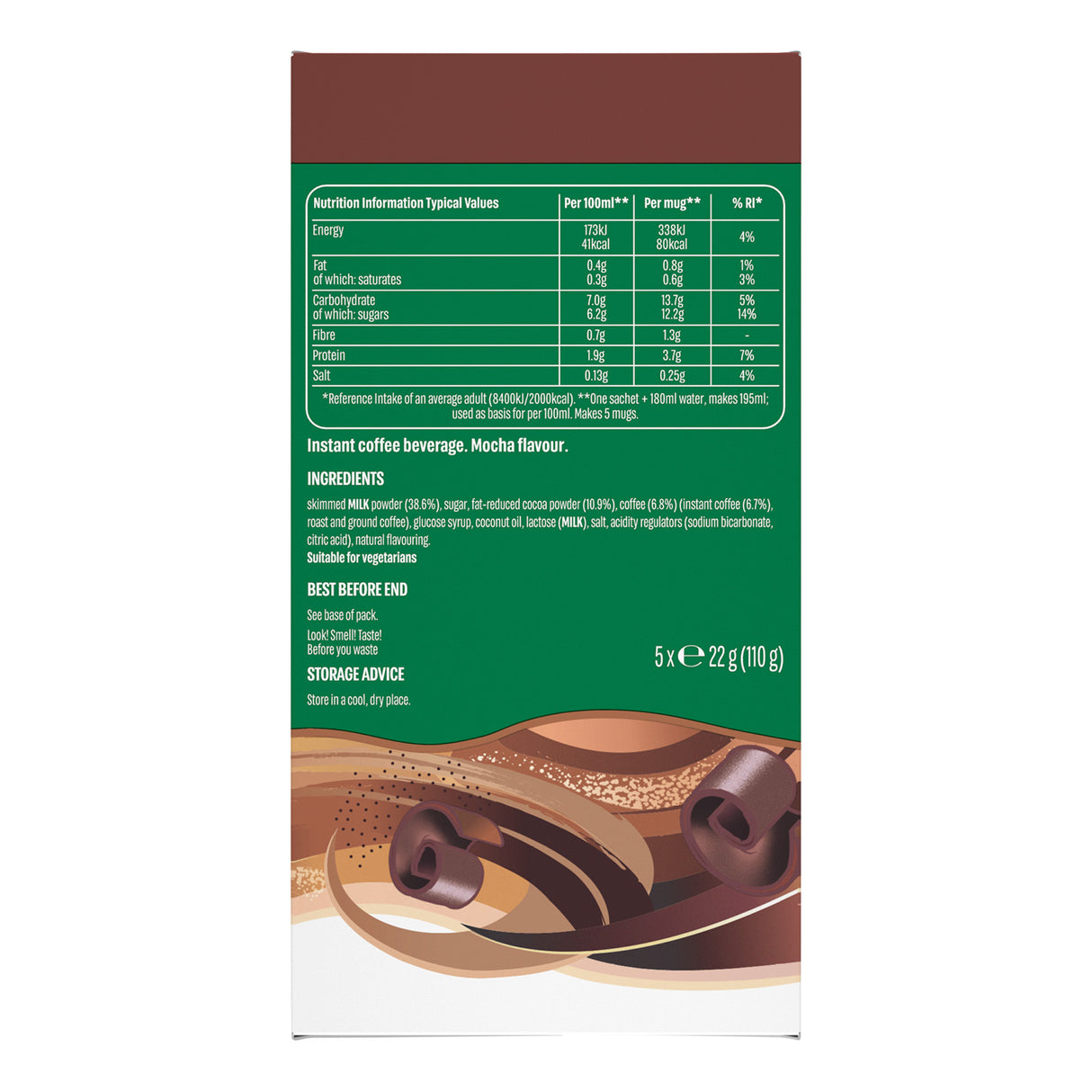 Starbucks Chocolate Mocha Instant Coffee Sachets 6x5
