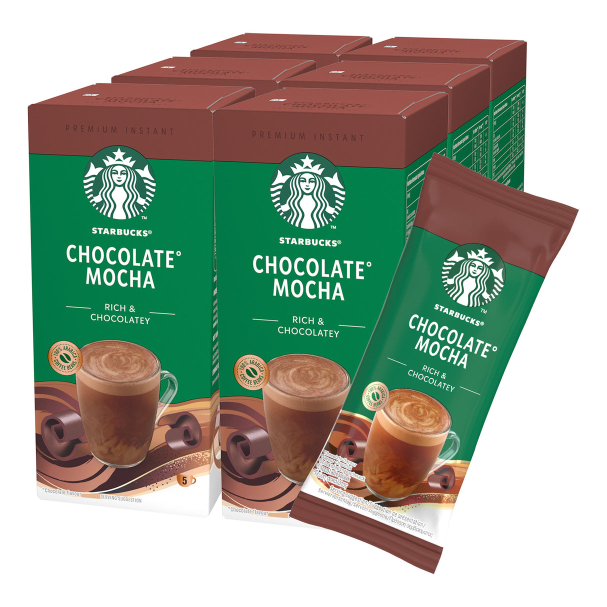 Starbucks Chocolate Mocha Instant Coffee Sachets 6x5