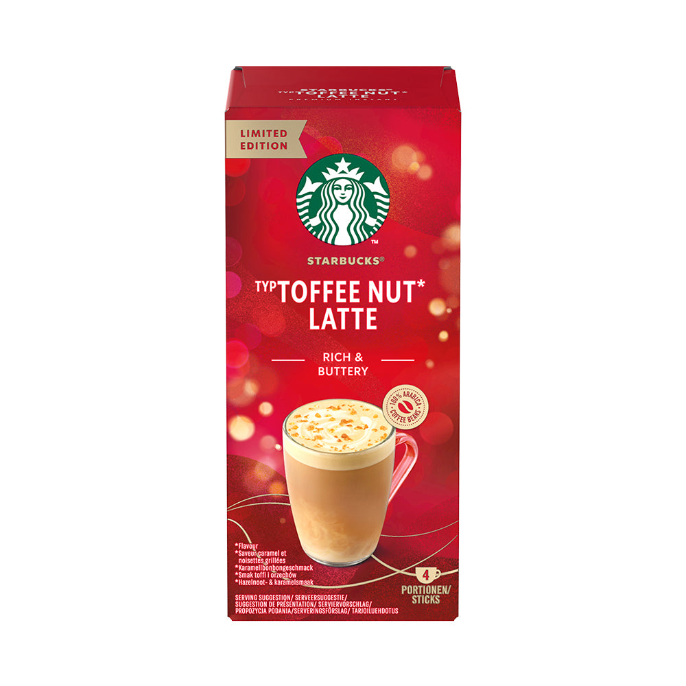 Starbucks Toffee Nut Latte Premium Instant Coffee Sachets 6x4