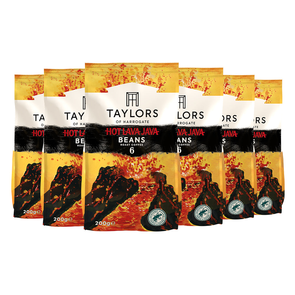 Taylors of Harrogate Hot Lava Java Beans Case 6x200g