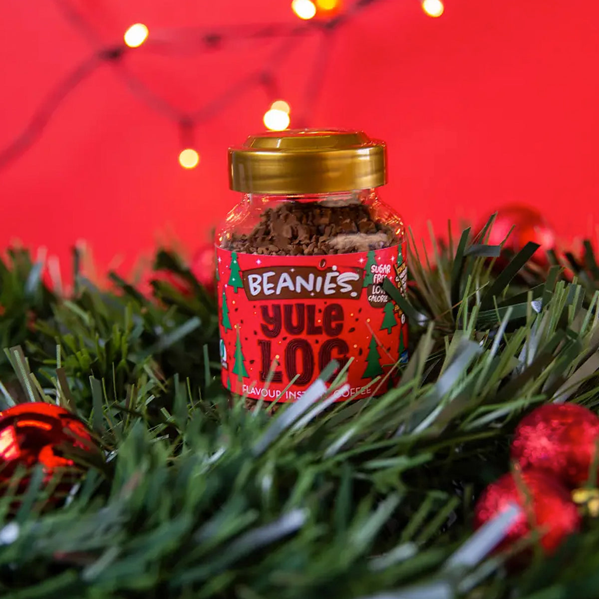Beanies Yule Log Flavoured Instant Coffee Jars 6x50g