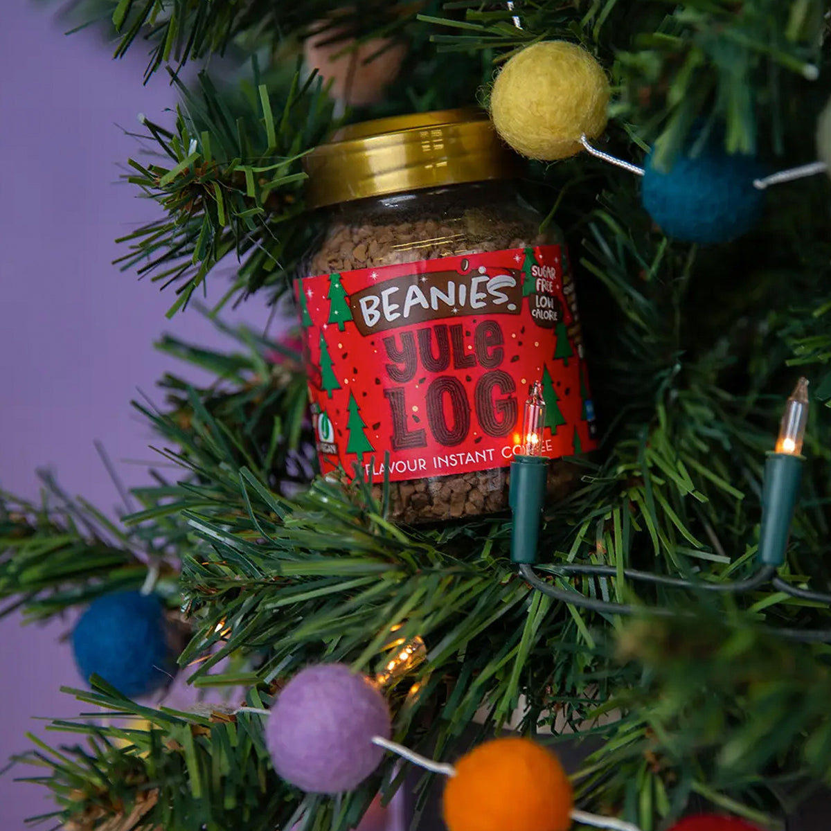 Beanies Yule Log Flavoured Instant Coffee Jars 6x50g