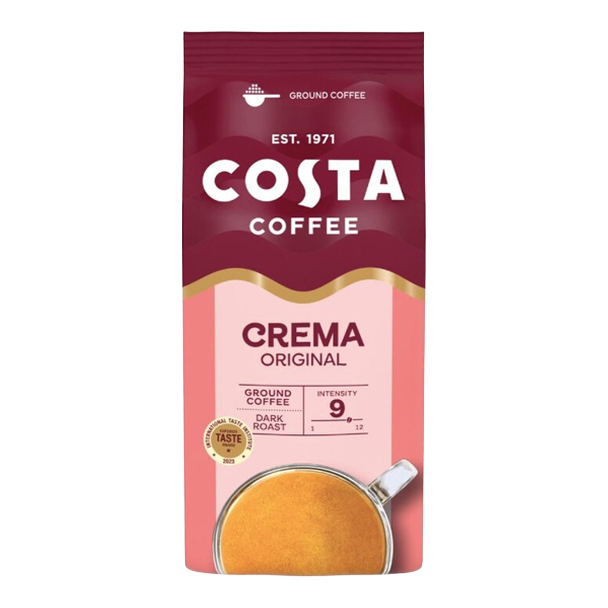 Costa Caffe Crema Ground Coffee 8x200g